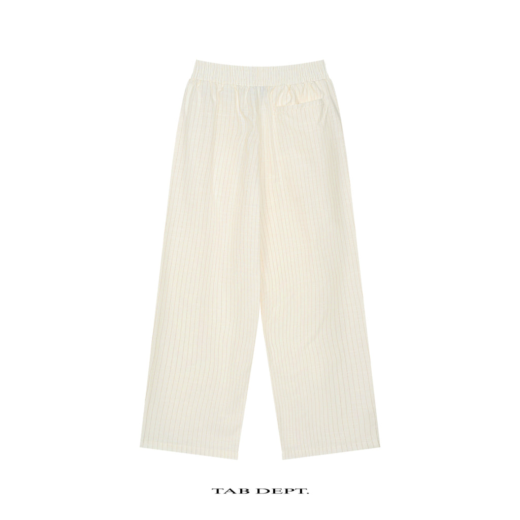 TAB DEPT. STRIPED PLEATED PANTS