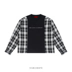 TAB DEPT. PLAID PANEL LONG SLEEVE TEE