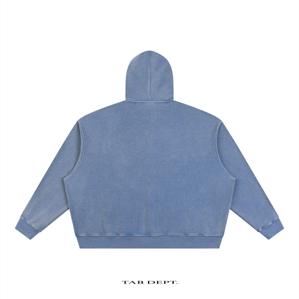 TAB DEPT. VINTAGE WAFFLE ZIP HOODIE