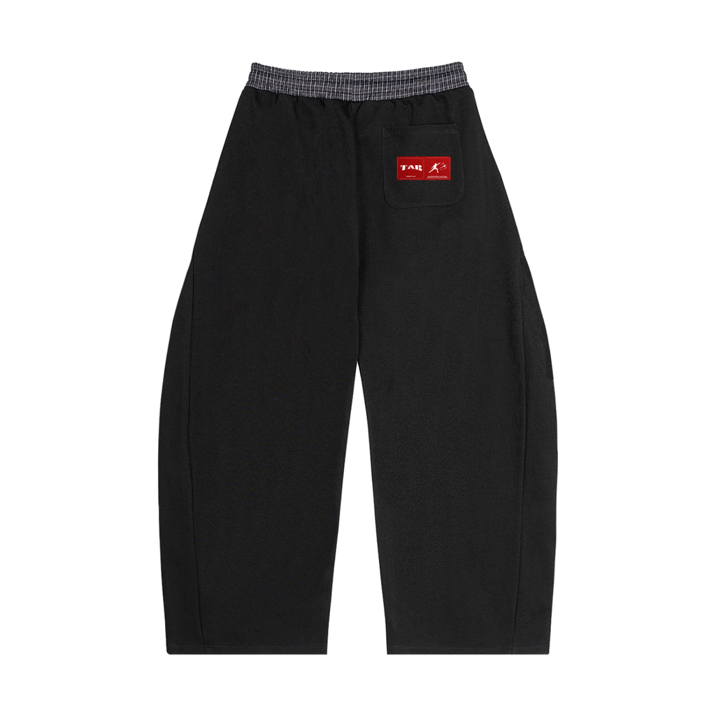 BE EN GARDE™ Plaid Waistband Barrel Sweats