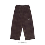 TAB DEPT. PLAID WIDE LEG PANTS
