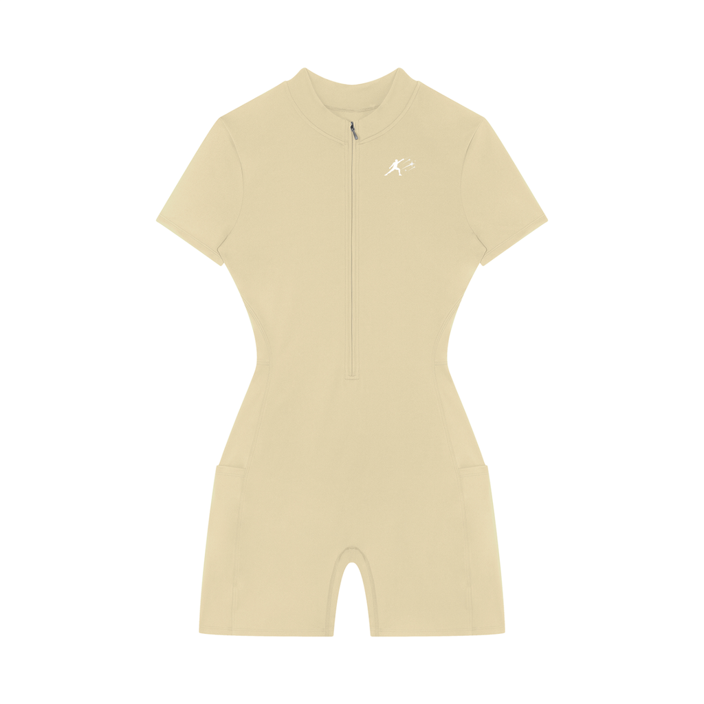 TAB DEPT™ QUARTER-ZIP SHORT SLEEVE ROMPER