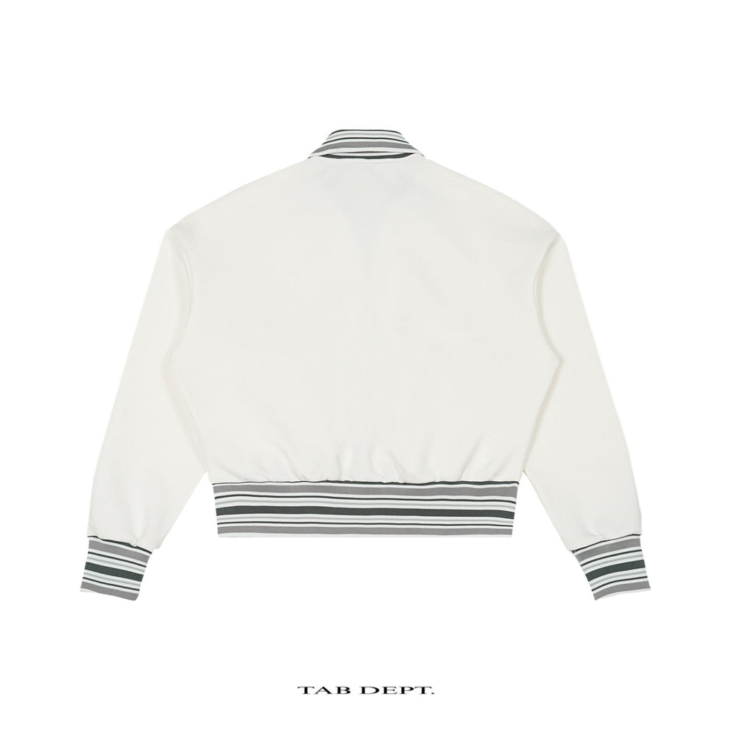 TAB DEPT. STRIPED RIB COLLAR JACKET