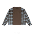 TAB DEPT. PLAID PANEL LONG SLEEVE TEE