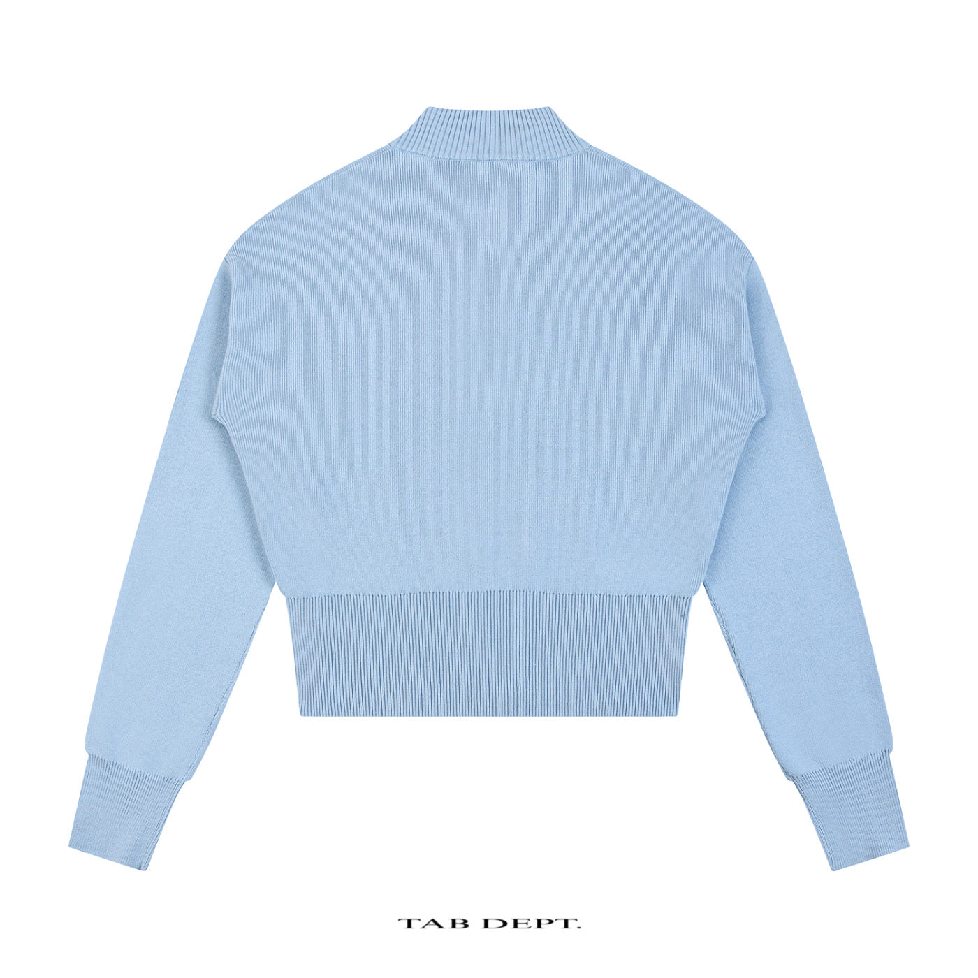 TAB DEPT. MOCK NECK ZIP CARDIGAN