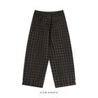 TAB DEPT. PLAID WIDE LEG PANTS