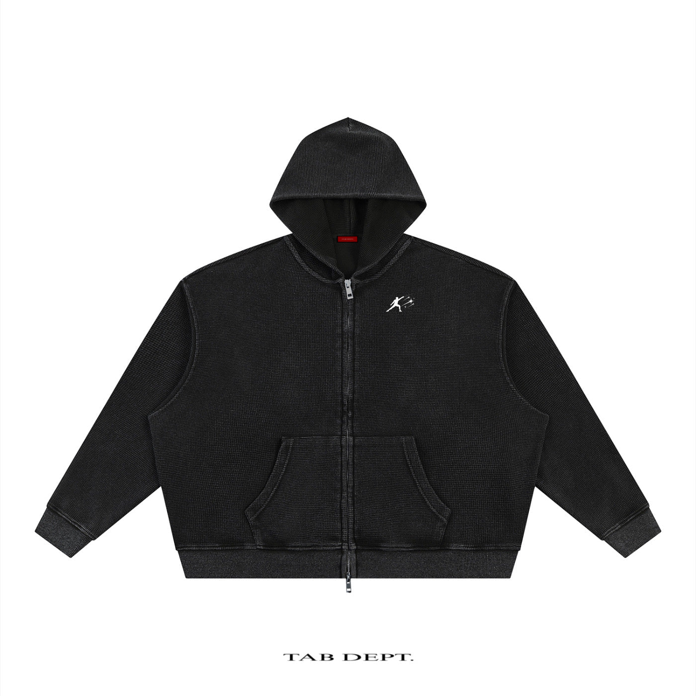 TAB DEPT. VINTAGE WAFFLE ZIP HOODIE