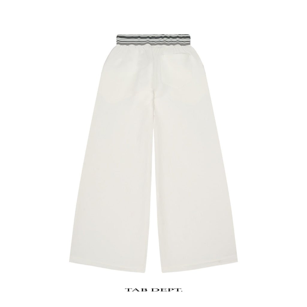 TAB DEPT. STRIPED WAIST WIDE LEG PANTS