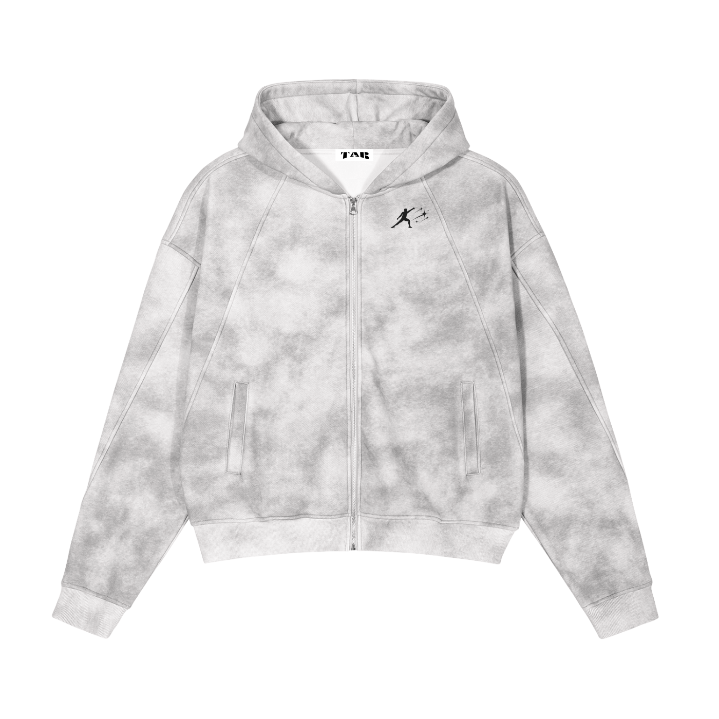 BE EN GARDE™ Dirty Washed Zip-Up Hoodie