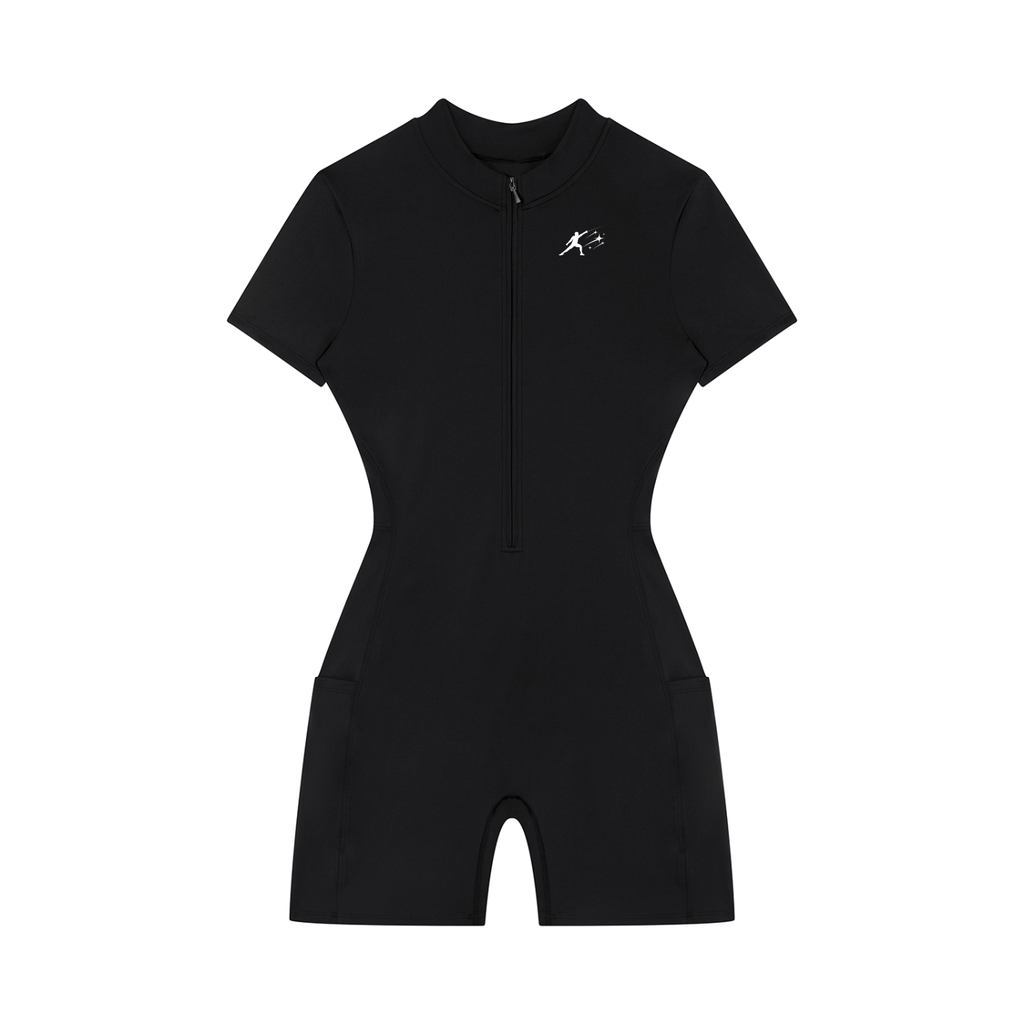 TAB DEPT™ QUARTER-ZIP SHORT SLEEVE ROMPER