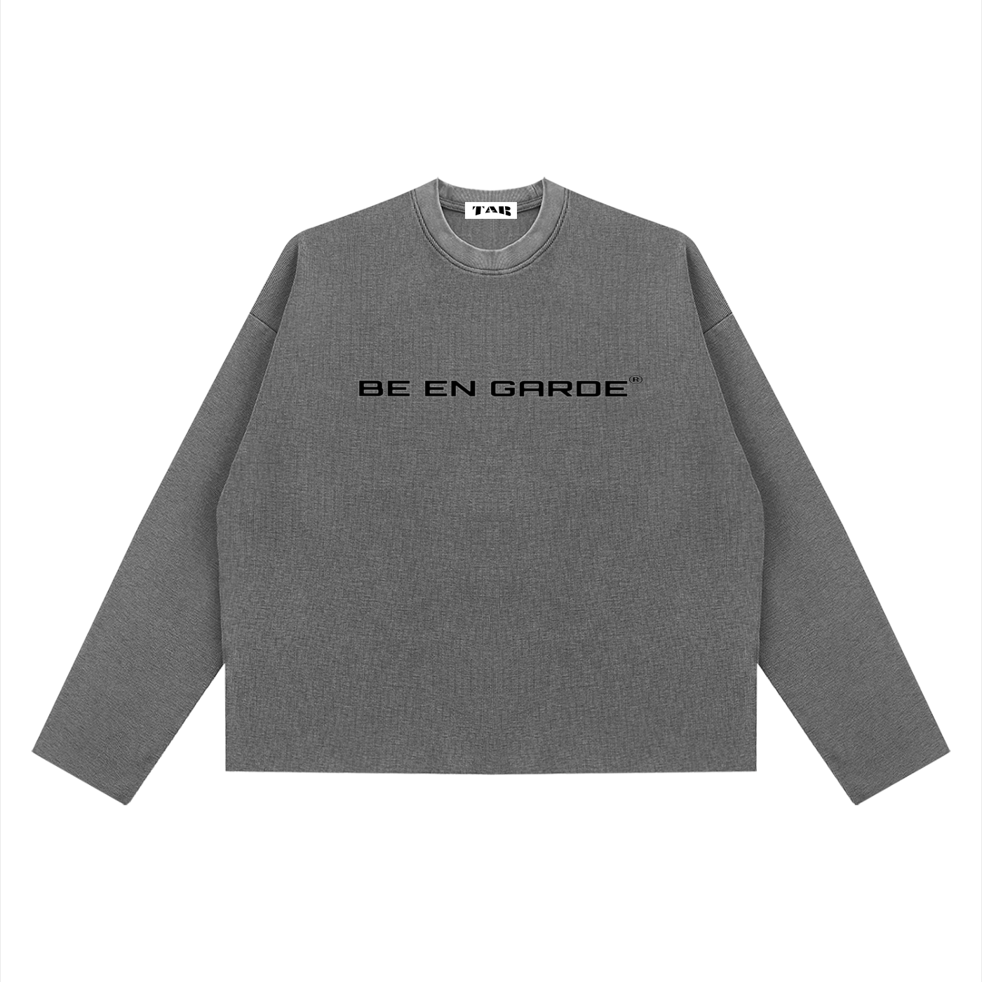 BE EN GARDE™ VINTAGE WAFFLE  RAW EDGE LONG SLEEVE