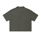 BE EN GARDE™ VINTAGE WASH WAFFLE BOXY POLO SHIRT