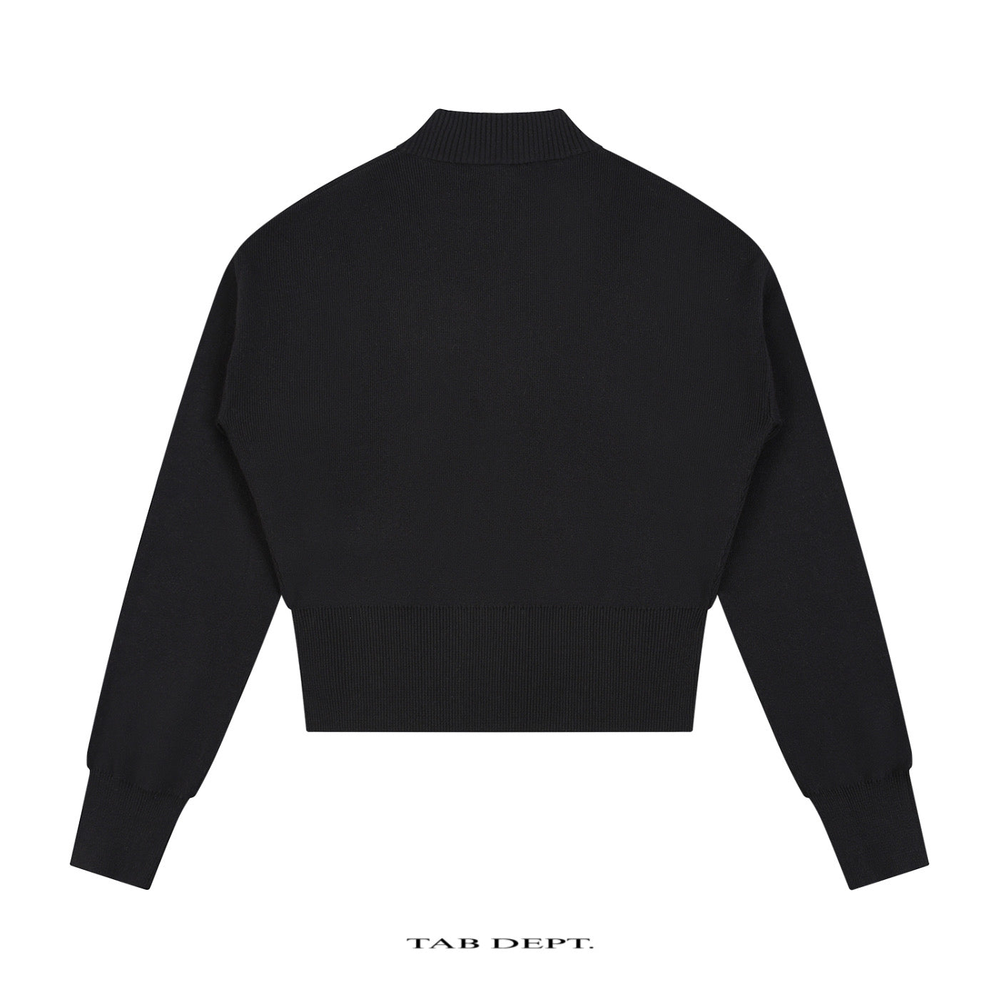 TAB DEPT. MOCK NECK ZIP CARDIGAN