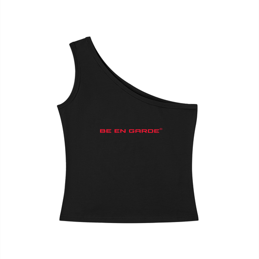 BE EN GARDE™ ONE-SHOULDER CROP TEE