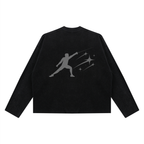 BE EN GARDE™ VINTAGE WAFFLE  RAW EDGE LONG SLEEVE