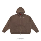 TAB DEPT. VINTAGE WAFFLE ZIP HOODIE