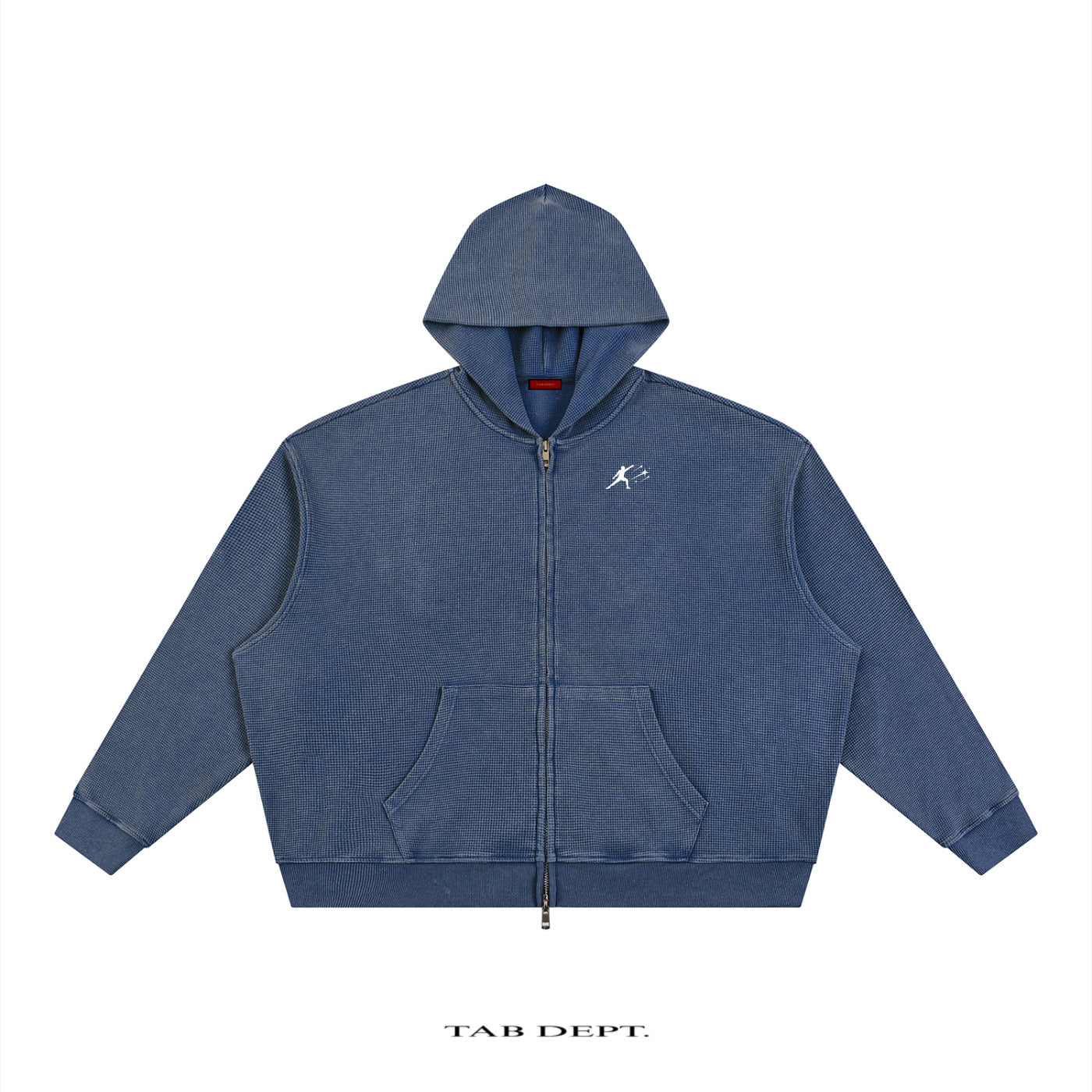 TAB DEPT. VINTAGE WAFFLE ZIP HOODIE