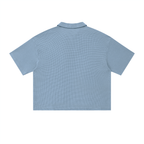 BE EN GARDE™ VINTAGE WASH WAFFLE BOXY POLO SHIRT