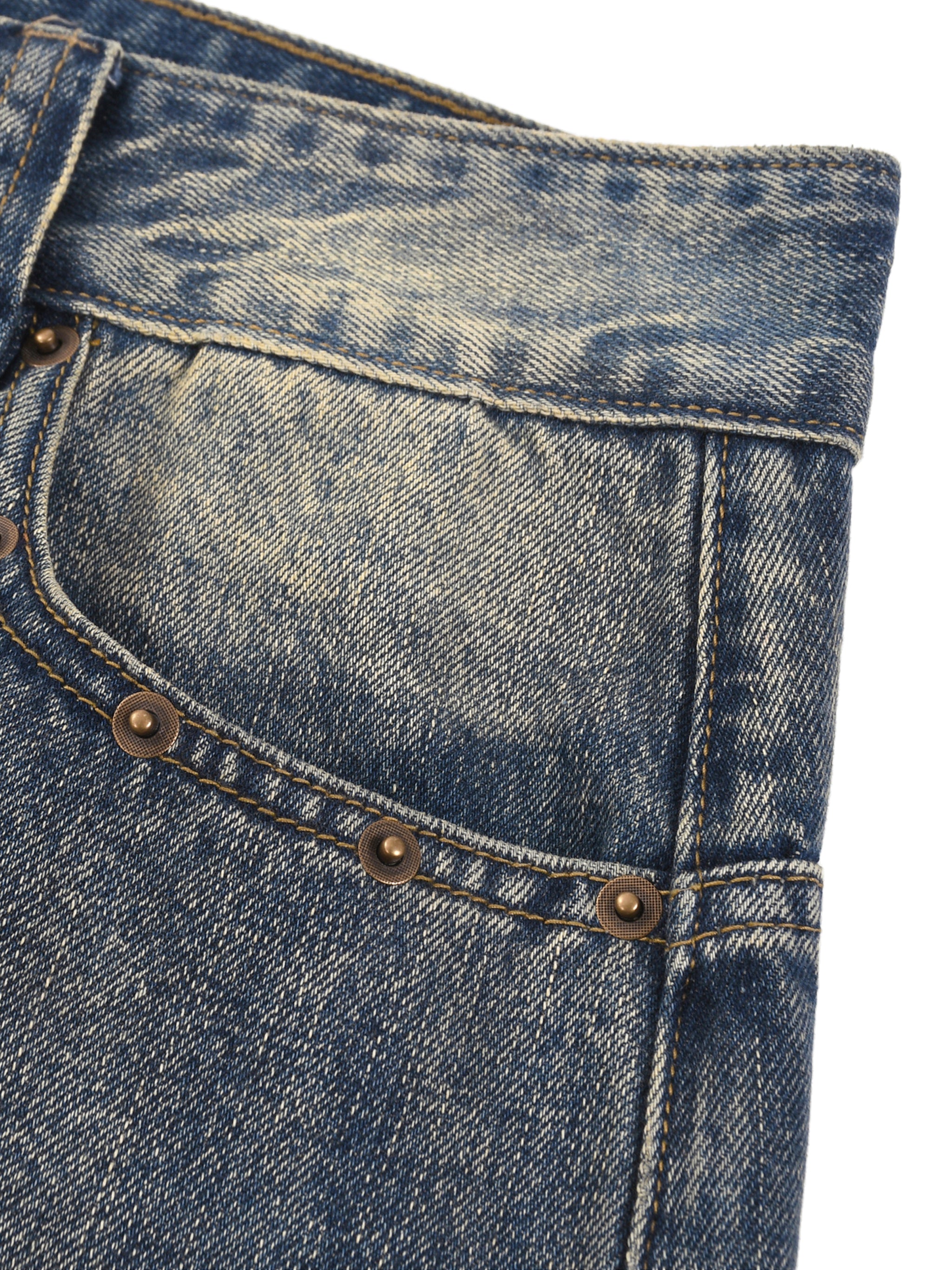 TAB DEPT™ VINTAGE WASH BAGGY DENIM SHORTS