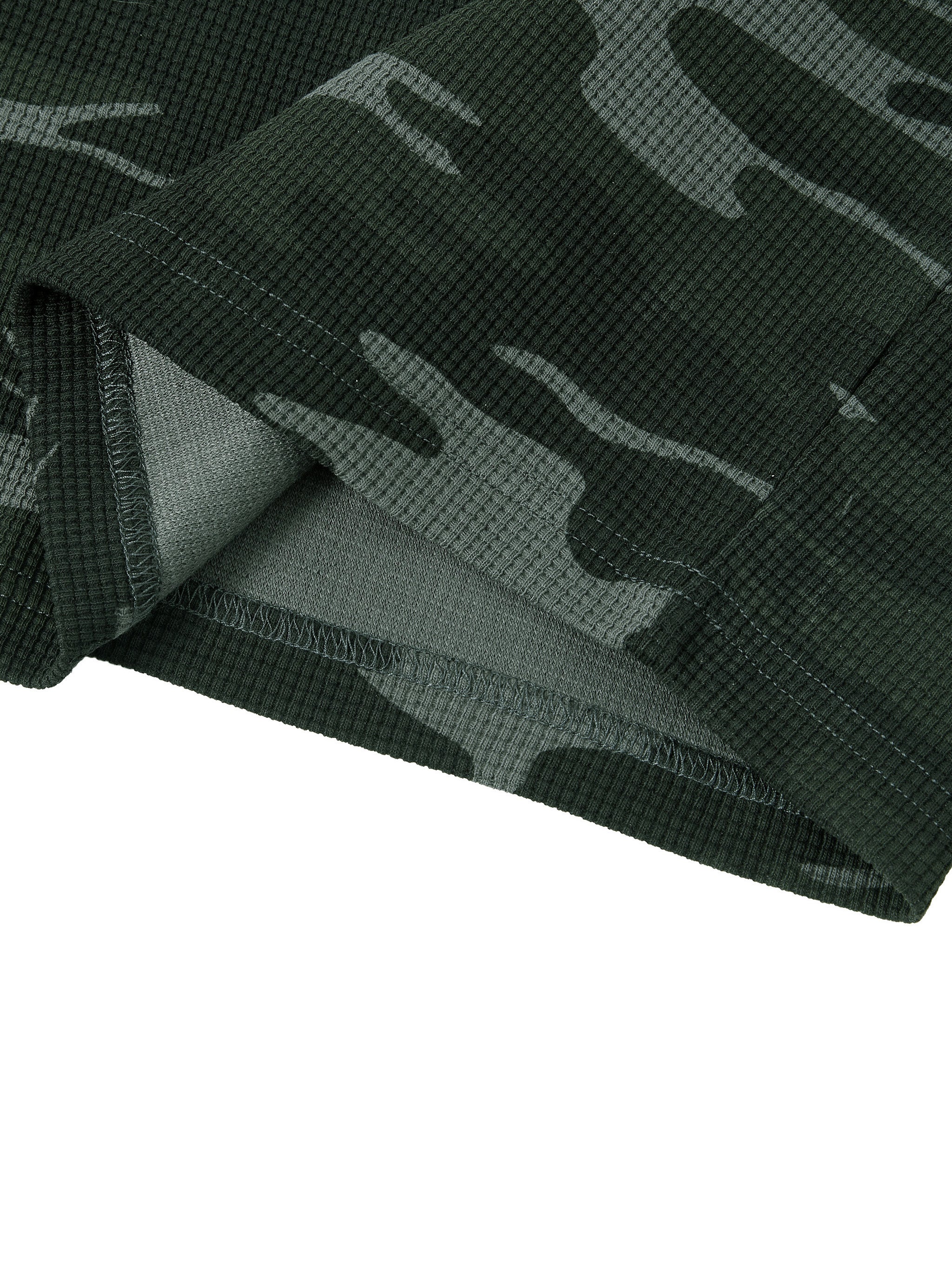 BE EN GARDE™ WAFFLE BOXY LONG SLEEVE