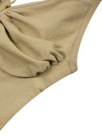 TAB DEPT. FULL-ZIP RUCHED BODYSUIT