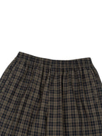 TAB DEPT. PLAID WIDE LEG PANTS