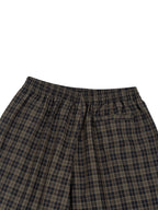 TAB DEPT. PLAID WIDE LEG PANTS