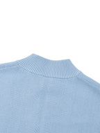 TAB DEPT. MOCK NECK ZIP CARDIGAN